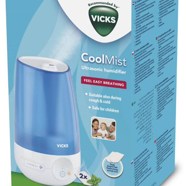 VICKS Cool Mist VUL565E4 Ultradźwiękowy nawilżacz powietrza VICKS Cool Mist VUL565E4 Ultradźwiękowy nawilżacz powietrza