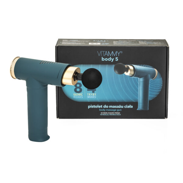 VITAMMY body 5 zielono-złoty Pistolet do masażu ciała VITAMMY body 5 zielono-złoty Pistolet do masażu ciała