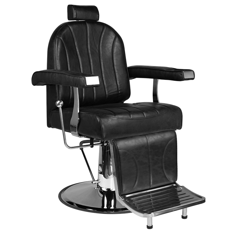 Hair System fotel barberski SM138 czarny Hair System fotel barberski SM138 czarny