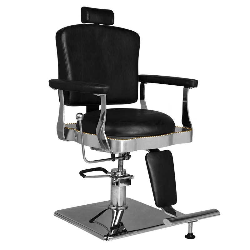 Hair System fotel barberski SM180 czarny Hair System fotel barberski SM180 czarny