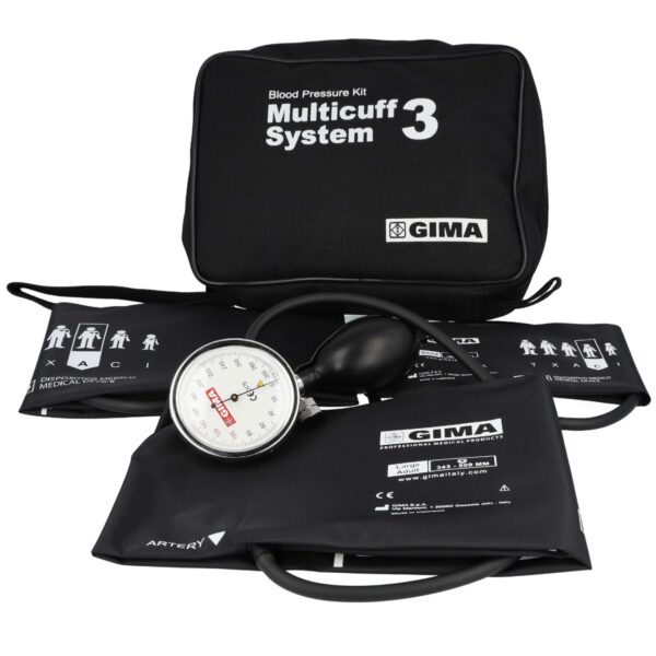 Ciśnieniomierz zegarowy GIMA SIRIO KIT Ciśnieniomierz zegarowy + zestaw 3 mankietów Ciśnieniomierz zegarowy GIMA SIRIO KIT Ciśnieniomierz zegarowy + zestaw 3 mankietów