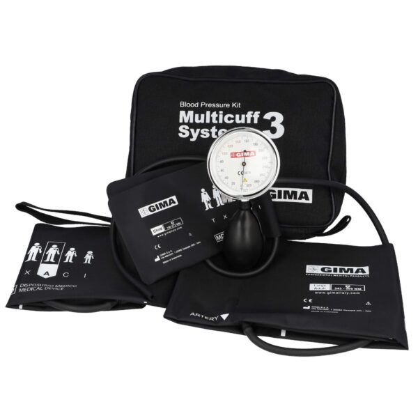 Ciśnieniomierz zegarowy GIMA SIRIO KIT Ciśnieniomierz zegarowy + zestaw 3 mankietów Ciśnieniomierz zegarowy GIMA SIRIO KIT Ciśnieniomierz zegarowy + zestaw 3 mankietów