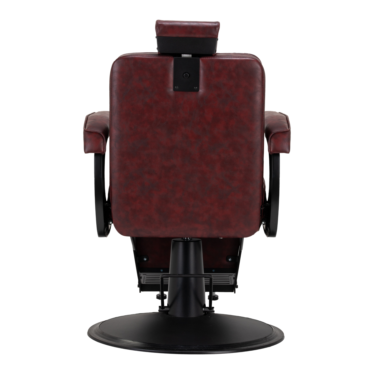Fotel barberski Hair System BM88066B bordowy na czarnej podstawie Fotel barberski Hair System BM88066B bordowy na czarnej podstawie