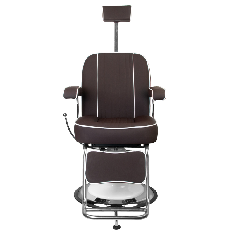 Fotel barberski Gabbiano Amadeo brązowy Fotel barberski Gabbiano Amadeo brązowy